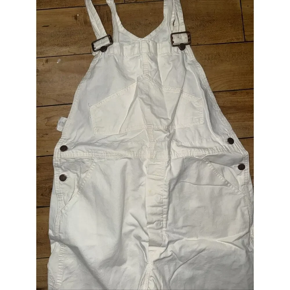 Sears Men's Cream/Off-White Canvas Overalls